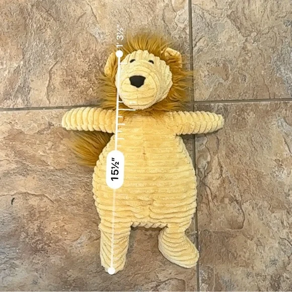 Jellycat Cordy Roy Lion Plush Medium Size Yellow Brown Stuffed Animal Retired - Picture 9 of 9